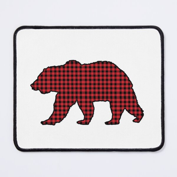 Item preview, Plaid bear pattern designed and sold by Brushes with Nature.