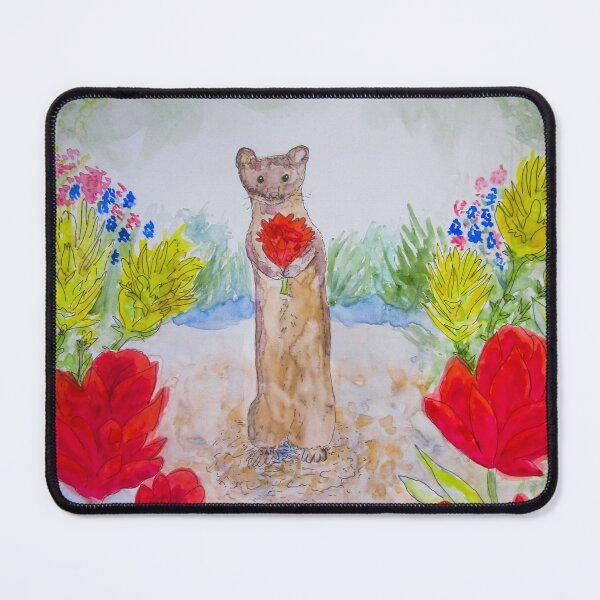 Item preview, Little Weasel in the Wildflowers designed and sold by TurnipWilson.
