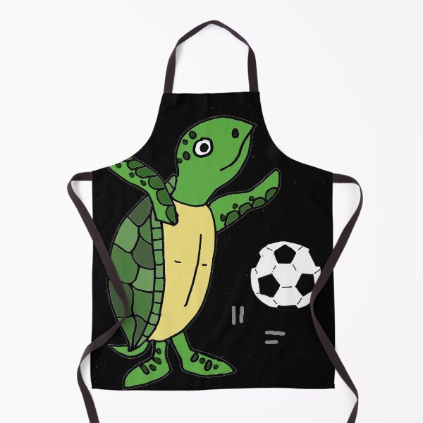 Item preview, Funny Sea Turtle Playing Soccer Cartoon designed and sold by Nature's Fancy.