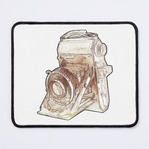 Item preview, Vintage Welta 35 mm Camera Sepia Sketch designed and sold by Retro Art Factory.