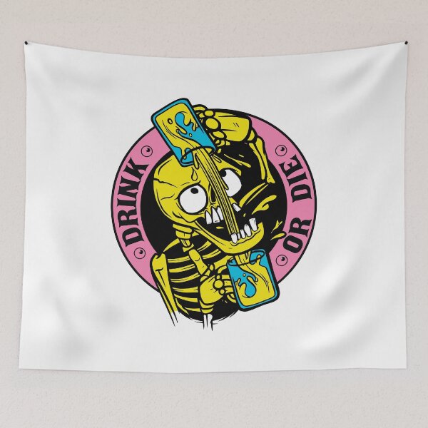 Item preview, Drink or die , beer , skeleton designed and sold by TRIBExSPACE.