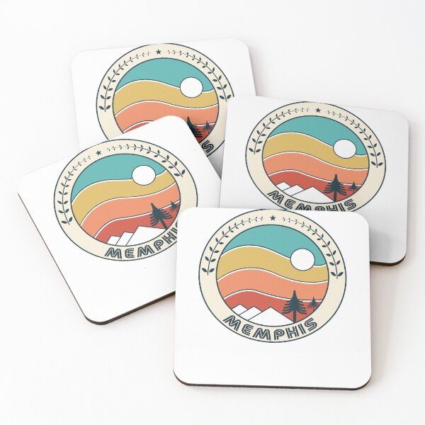 Item preview, Memphis Retro Vintage Sunset - Memphis Tennessee Mountain Souvenir - Gift - Hometown - Hiking - Nature designed and sold by HappyTees Lab.
