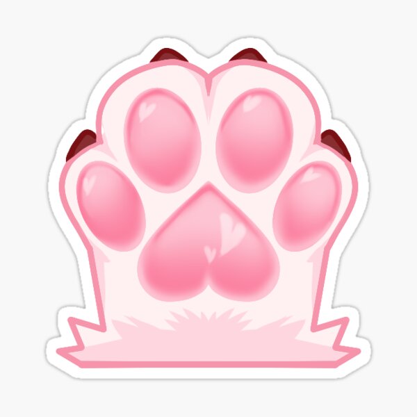 White Paw Beans Sticker