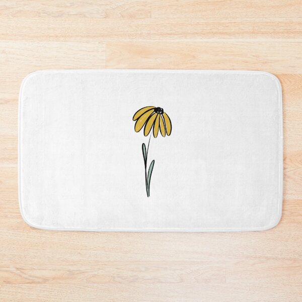 Item preview, yellow flower line art designed and sold by emmaleighhowie.