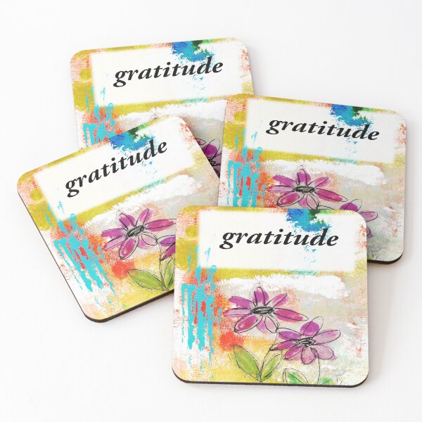 Item preview, Gratitude with Pink Daisies  designed and sold by KATHLEEN TENNANT ART.
