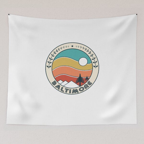 Item preview, Baltimore Retro Vintage Sunset - Baltimore Maryland Mountain Souvenir - Gift - Hometown - Hiking - Nature designed and sold by HappyTees Lab.