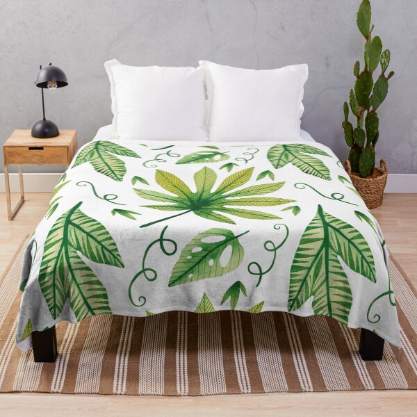 Item preview, Green Jungle Leaves Pattern designed and sold by digoarpi.