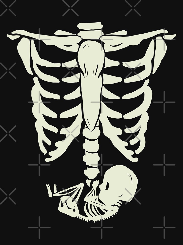 Discover Skeleton Pregnant Hoodie