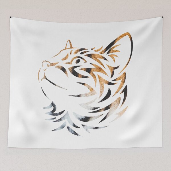 Item preview, Curious Tiger Cat designed and sold by HoneyLine.