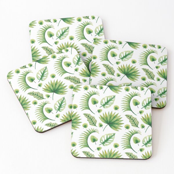 Item preview, Green Jungle Leaves Pattern designed and sold by digoarpi.