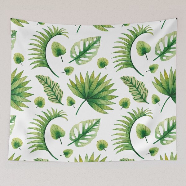 Item preview, Green Jungle Leaves Pattern designed and sold by digoarpi.