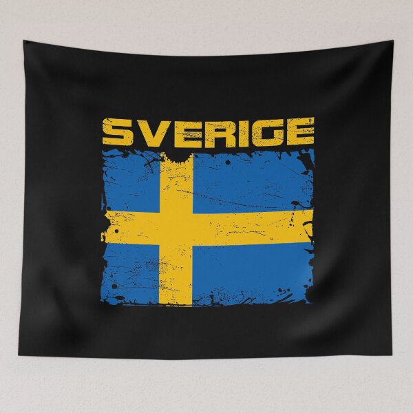 Artikelvorschau, Schweden Sverige Flagge entworfen und verkauft von Mila1946.