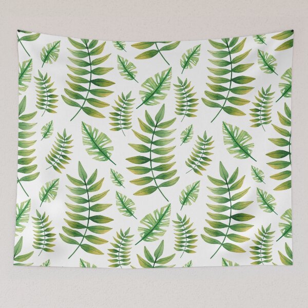 Item preview, Green Jungle Leaves Pattern designed and sold by digoarpi.