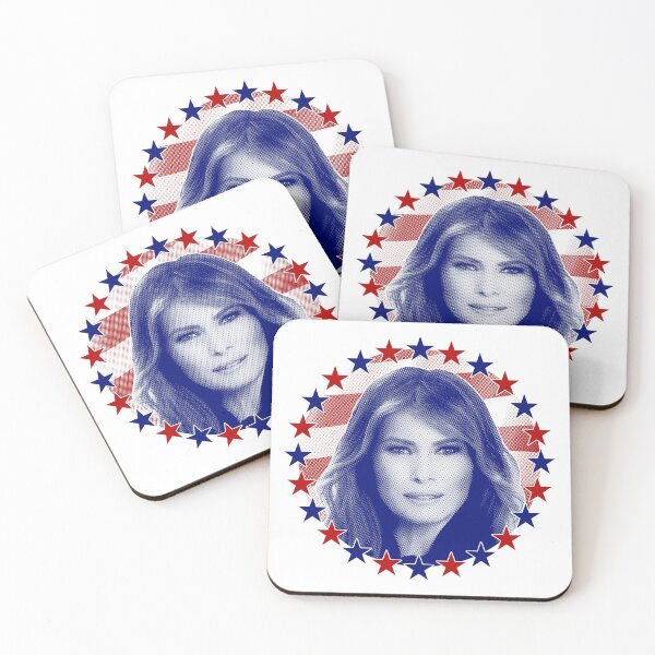 Item preview, First Lady Melania Trump Stars and Stripes designed and sold by ElectricPopSpot.