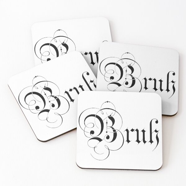 Item preview, Bruh (Fancy, Black Lettering) designed and sold by SaraMargolis.