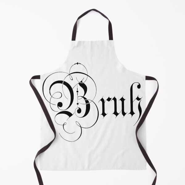 Item preview, Bruh (Fancy, Black Lettering) designed and sold by SaraMargolis.