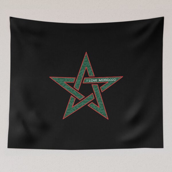 Item preview, Moroccan Flag I Love Morocco designed and sold by GBDesigner.