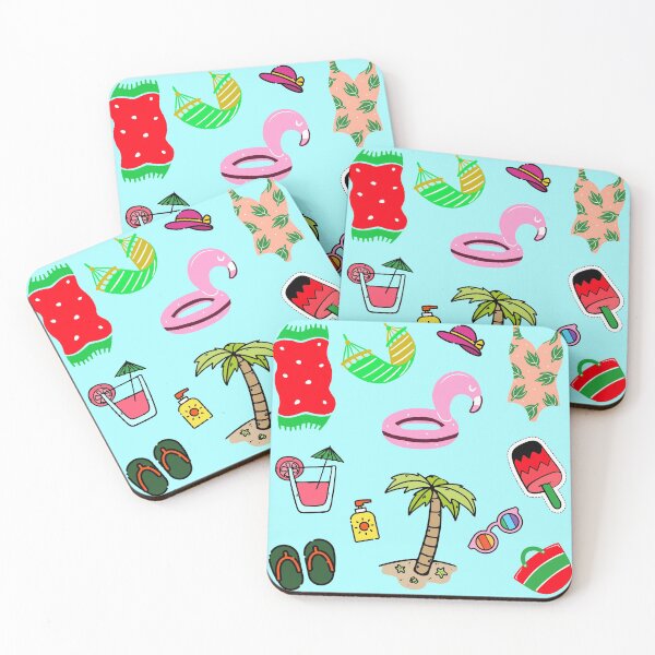 Item preview, Beach Essential Pattern Sticker Pack designed and sold by AuroCreatives.