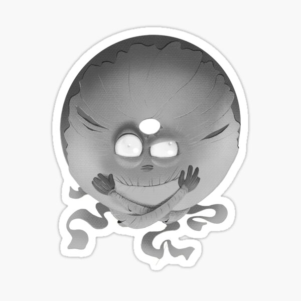 Classic Mummy Donut Monotone Sticker