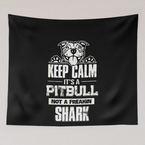 Item preview, Keep Calm Its A Pitbull Not A Freakin Shark designed and sold by wowart4u.