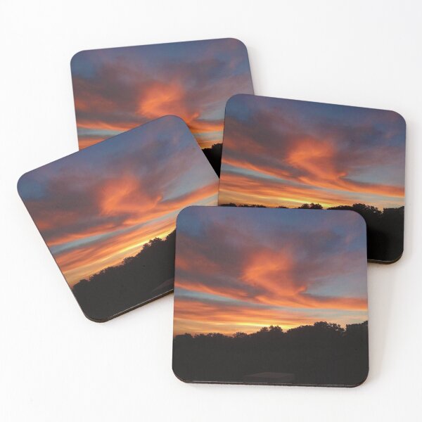 Item preview, From the Balcony ~ Sunrise Swirl over the Trees designed and sold by SXW Designs.