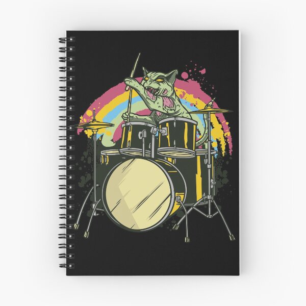 Item preview, Cat Zombie drummer rock band  designed and sold by TRIBExSPACE.