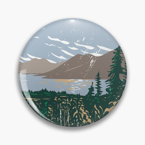 Artikelvorschau, Kenai Fjords Nationalpark Skilake Lake Alaska Vintage entworfen und verkauft von KrisSidDesigns.