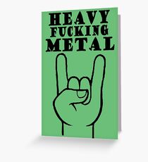 Heavy Metal Greeting Card
