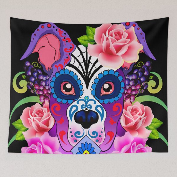Item preview,  Skull Sugar Pitbull designed and sold by Gothic Fantasy.