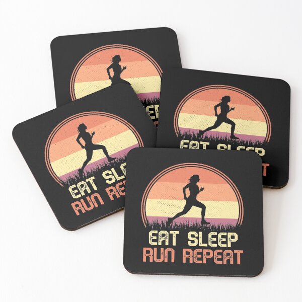 Item preview, Eat sleep run repeat | Retro vintage running designed and sold by Violet Treasures.