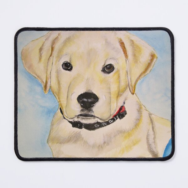 Item preview, Kuzy - Yellow Labrador Retriever Puppy designed and sold by PaintedbyCarol.