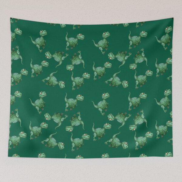 Item preview, Roaring Into Preschool Cute Dark Green Bipedal Dinosaur Back to school design designed and sold by Olhado.