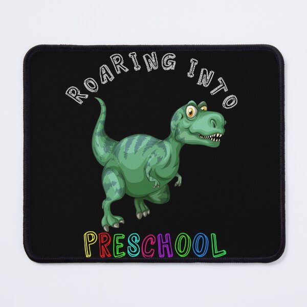 Item preview, Roaring Into Preschool Cute Dark Green Bipedal Dinosaur Back to school design designed and sold by Olhado.