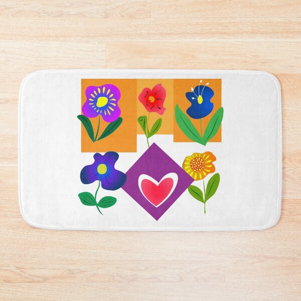 Item preview, Colorful abstract flowers design designed and sold by crevettedesign.