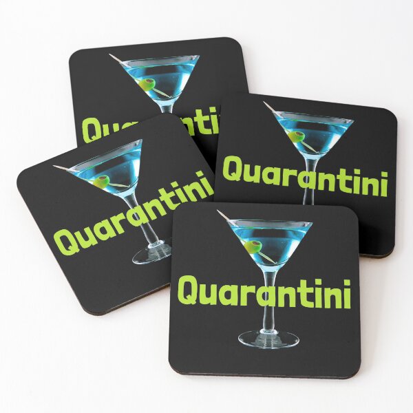 Item preview, Quarantini Modern Social Distancing Pandemic Design designed and sold by EarthArtDesigns.