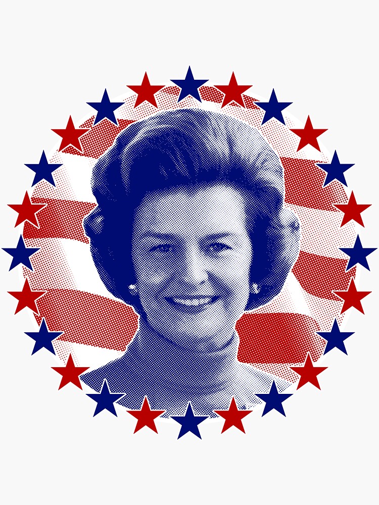 First Lady Betty Ford Stars And Stripes Sticker For Sale By