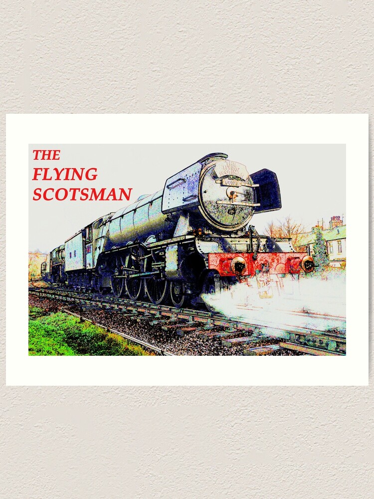 TRAIN FLYING SCOTSMAN PICTURE PRINT CANVAS WALL ART VARIOUS SIZES