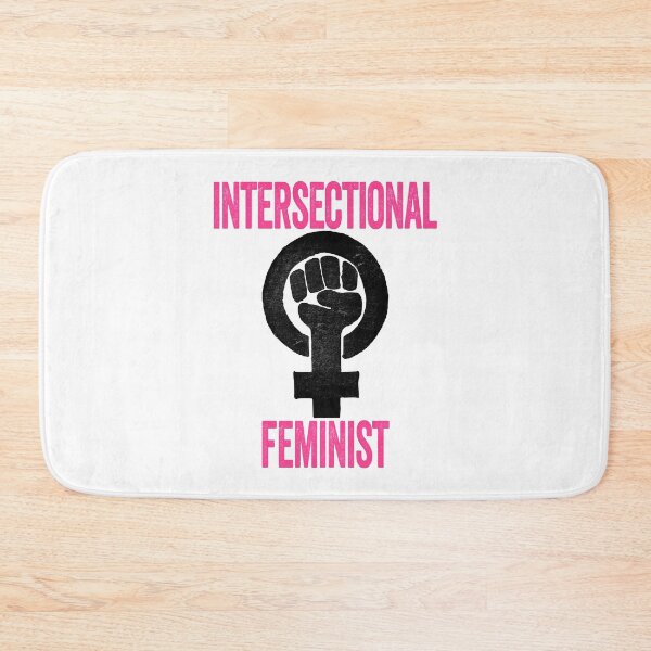 Item preview, Intersectional Feminist - Feminism Quote, Graffiti Art, Pink, Black and White designed and sold by CoolArtGeek.