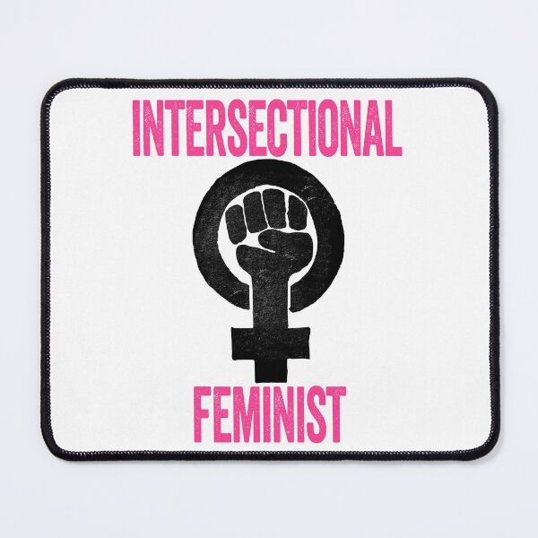 Item preview, Intersectional Feminist - Feminism Quote, Graffiti Art, Pink, Black and White designed and sold by CoolArtGeek.