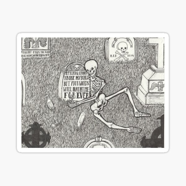 The graveyard shift Sticker