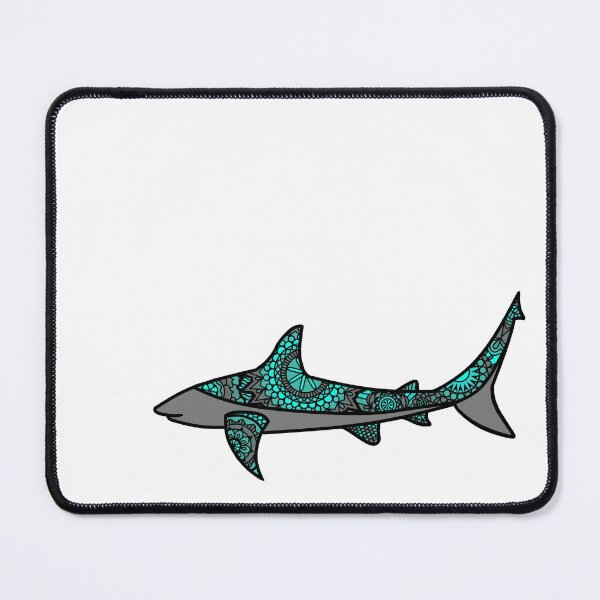 Item preview, Turquoise Patterned Shark designed and sold by Scuba-Div3r.