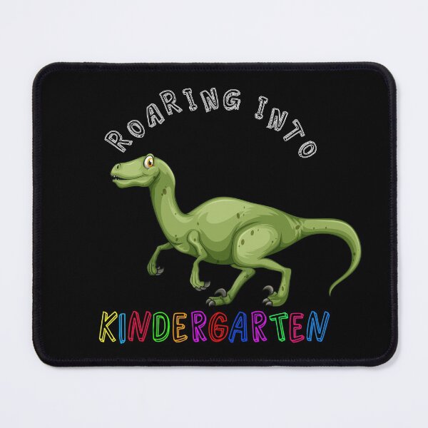 Item preview, Roaring Into Kindergarten Cute Green Bipedal Dinosaur One Back to school design designed and sold by Olhado.