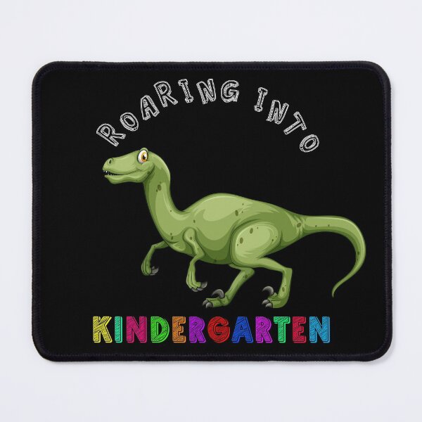 Item preview, Roaring Into Kindergarten Cute Green Bipedal Dinosaur Back to school design designed and sold by Olhado.