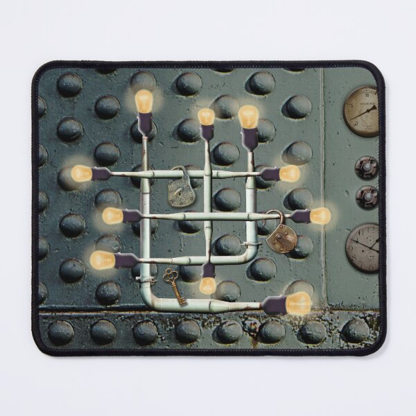 Item preview, Pipes and Bulbs - Steampunk Retro designed and sold by Retro Art Factory.