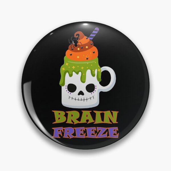 Item preview, Zombie Brain Freeze Halloween in a Skull Mug designed and sold by ittybittyowl.