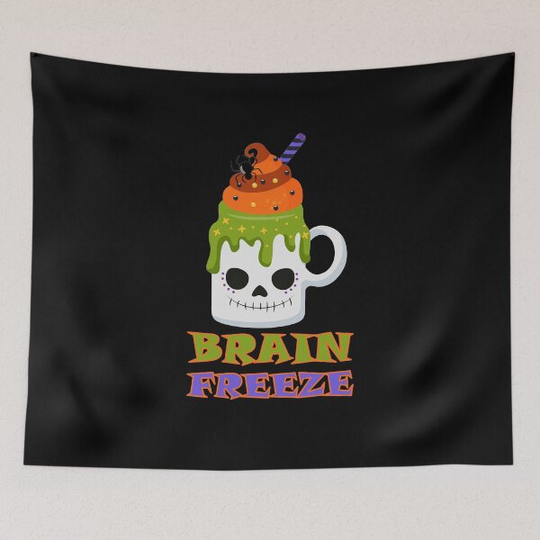 Item preview, Zombie Brain Freeze Halloween in a Skull Mug designed and sold by ittybittyowl.