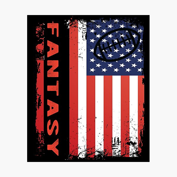 Fantasy Football Legend - US Flag Photographic Print