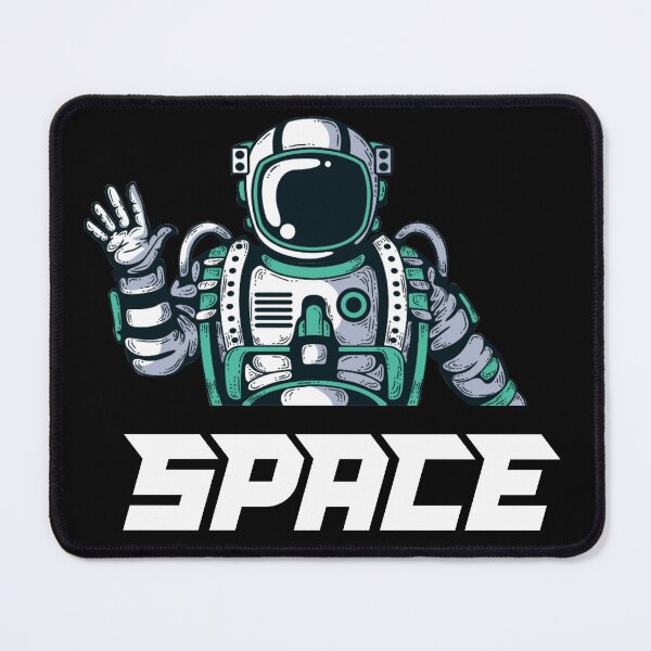 Item preview, Easily distracted by space Astronaut waving Space One designed and sold by Olhado.
