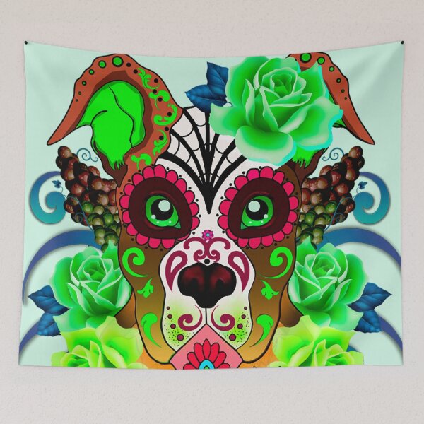 Item preview,   Skull Sugar Pitbull designed and sold by Gothic Fantasy.