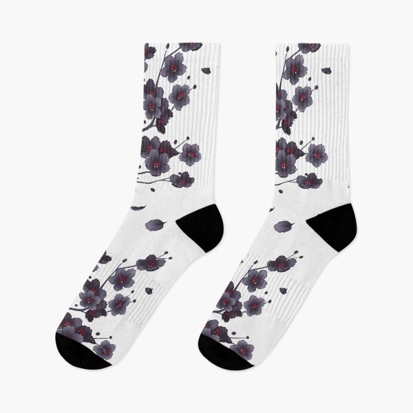 Item preview, Falling Black Sakura Cherry Blossom designed and sold by arterialmotive.